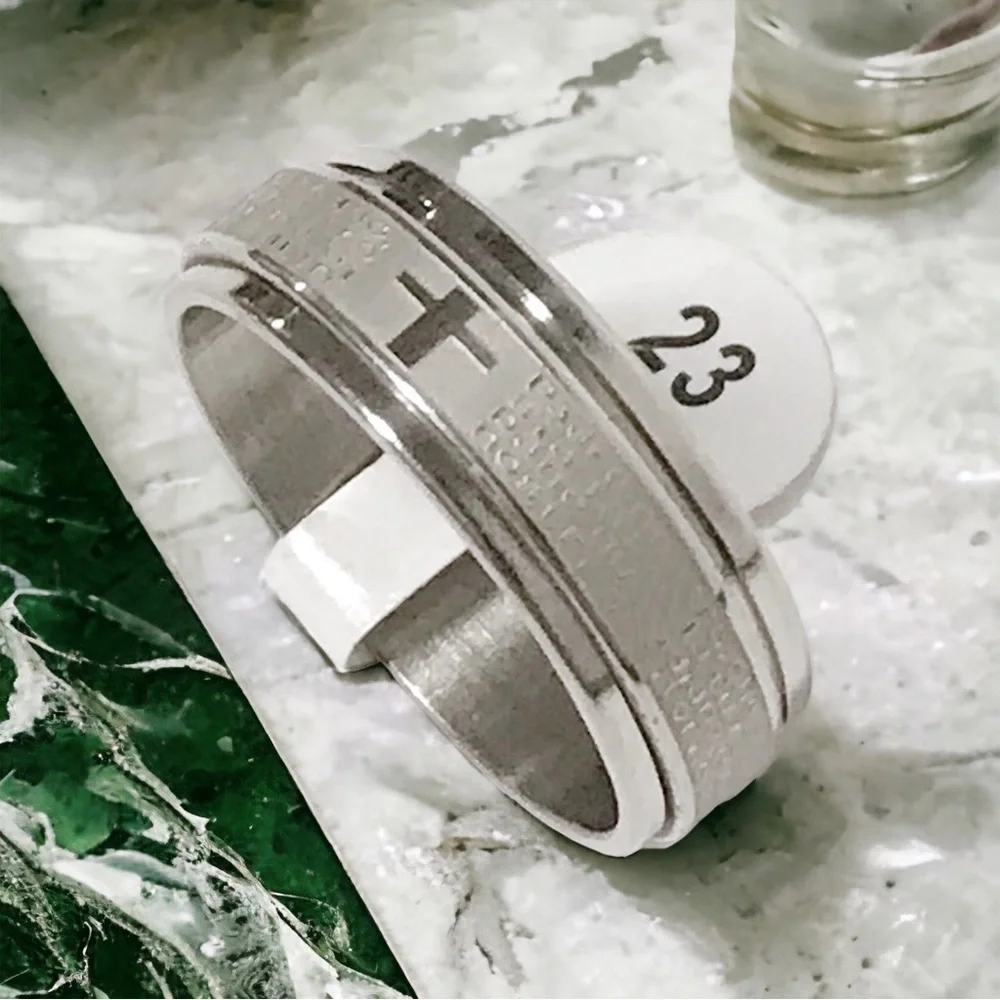 Stainless Steel Spinner Band Ring For Men / Women